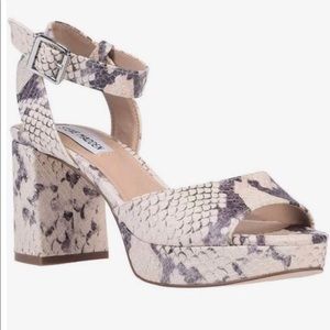 COPY - Steve Madden Snakeskin print block heels